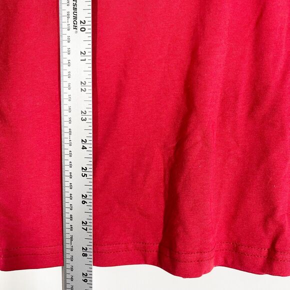 General Standard Land Of The Free T-Shirt Mens Red Pullover Cotton Sz Medium NEW - Picture 5 of 8